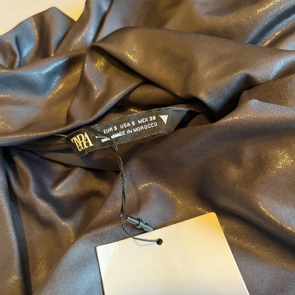 NWT Zara size S one shoulder maxi dress - Picture 7 of 11